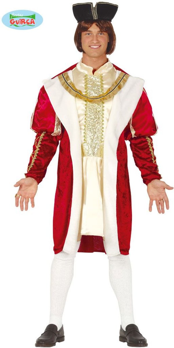 Koning Prins & Adel Kostuum | Page Koning Duitse Hof | Man | Maat 52-54 | Carnaval kostuum | Verkleedkleding